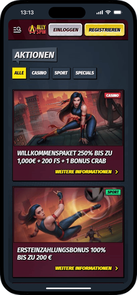 Allyspin Aktionen