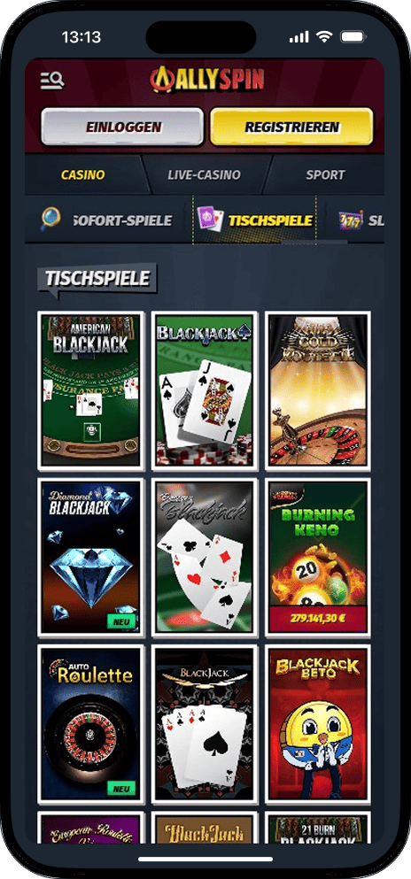Allyspin Tischspiele